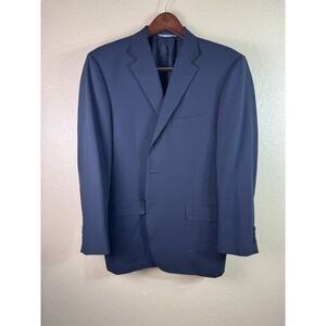 Canali Travel Mens‎ Navy Wool 2 Button Blazer 44R